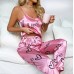aowezehts Satin Pajama Set for Women – Luxurious Nightwear with Short-Sleeve Top and Pants