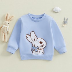 aowezehts Baby Long-Sleeve Top – Soft Blue Cotton Shirt for Autumn and Everyday Wear