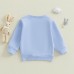 aowezehts Baby Long-Sleeve Top – Soft Blue Cotton Shirt for Autumn and Everyday Wear